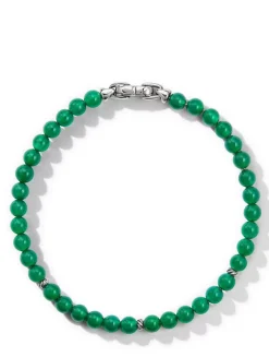 Bijoux Spiritual Beads Bracelet In Sterling Silver With Black Onyx