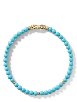 Bijoux Spiritual Beads Bracelet With Pearls And 14k Yellow Gold