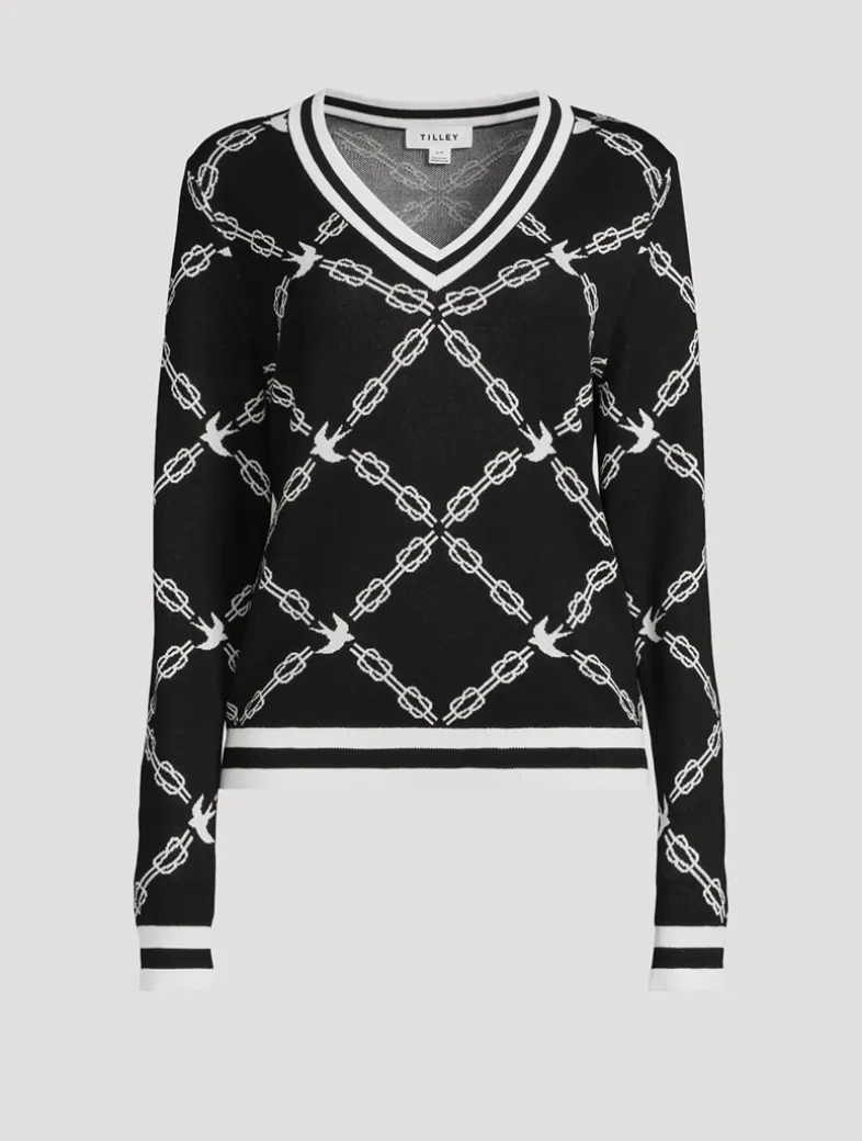 Birdie Link Jacquard Sweater