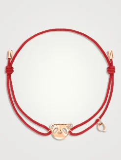 Bo Bo 18K Rose Gold String Bracelet With Diamond