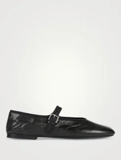 Boheme Leather Mary Jane Ballet Flats