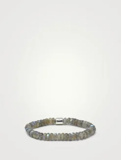 Bohème Silver Labradorite Bracelet