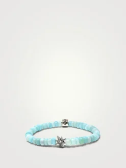 Bohème Silver Peruvian Opal Rondelle Bracelet