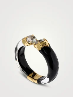 Bonbon Crystal Lucite Hinge Bracelet