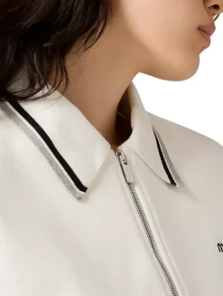 Bonded Piqué And Technical Jersey Blouson Jacket