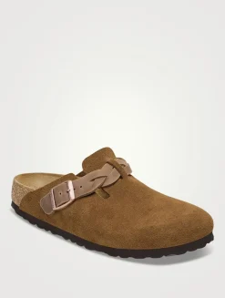 Boston Braided Suede Clogs