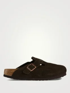 Boston Suede Clogs