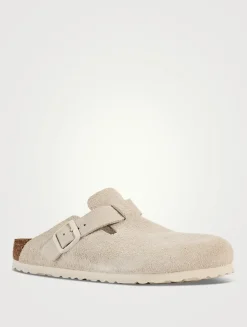 Boston Suede Clogs