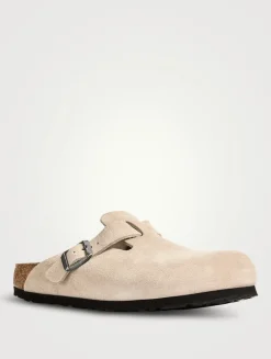 Boston Suede Clogs