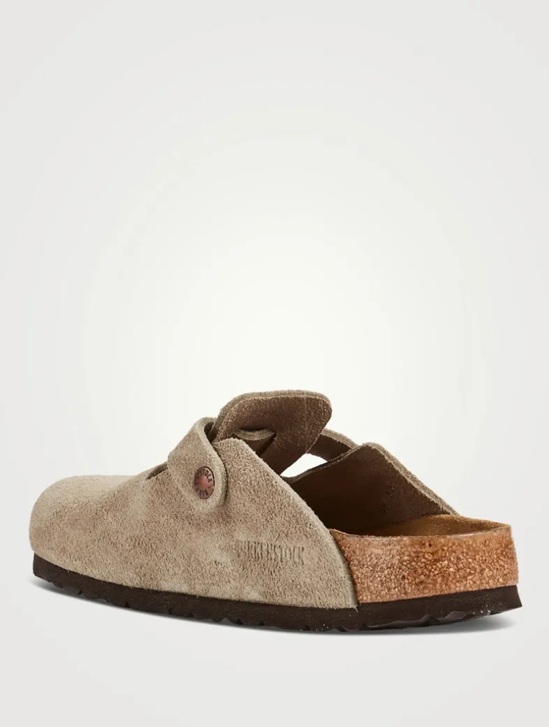 Boston Suede Slide Sandals