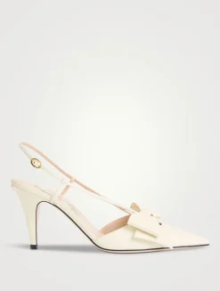Bowow Leather Slingback Pumps