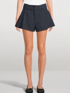 Box-Pleat Shorts
