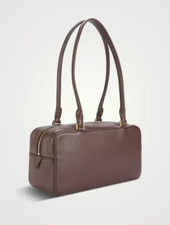 Boxy Leather Shoulder Bag