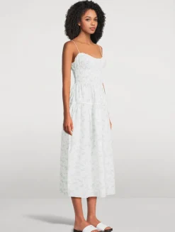 Brigide Smocked Midi Dress In Floral Print