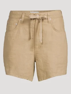 Brynn Linen Drawstring Shorts