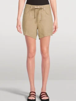 Brynn Linen Drawstring Shorts