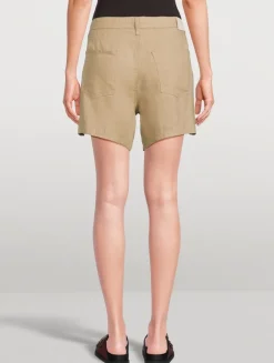 Brynn Linen Drawstring Shorts