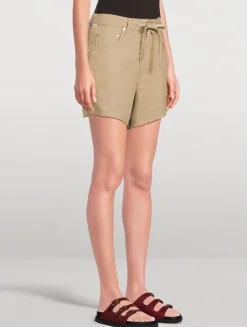 Brynn Linen Drawstring Shorts