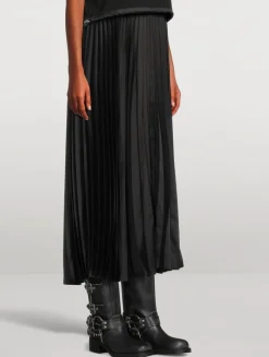 Buckle Leather Mid-Calf Boots