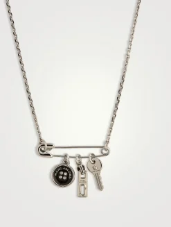 Button Charm Necklace