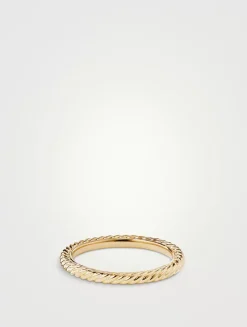 Cable Collectibles® Stack Ring In 18k Yellow Gold