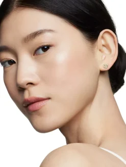 Cable Collectibles® Stud Earrings In 18k Yellow Gold With Diamonds, 8mm