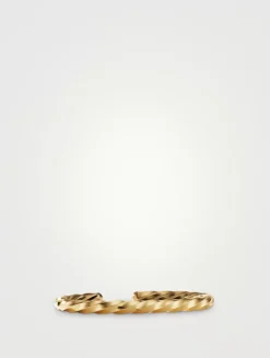 Cable Edge® Cuff Bracelet In 18k Yellow Gold
