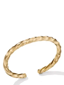 Cable Edge® Cuff Bracelet In 18k Yellow Gold