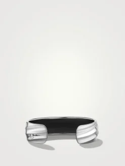 Cable Edge® Cuff Bracelet In Sterling Silver