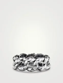 Cable Edge® Curb Chain Bracelet In Sterling Silver