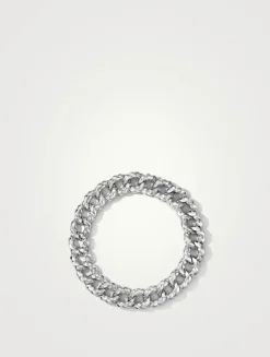 Cable Edge® Curb Chain Necklace In Sterling Silver