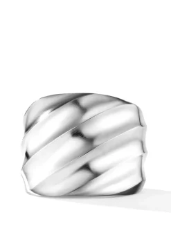 Cable Edge® Saddle Ring In Sterling Silver