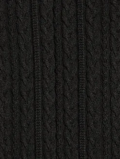 Cable Rib Knit Midi Dress