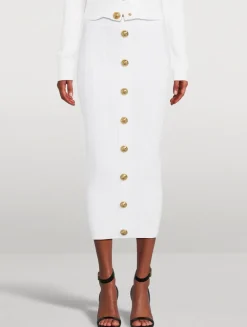 Cable-Knit Pencil Skirt