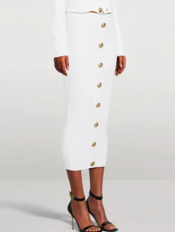 Cable-Knit Pencil Skirt