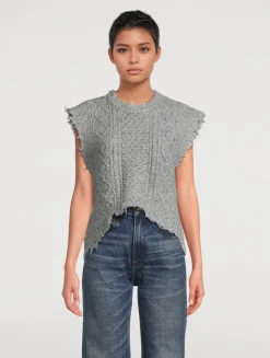 Cable-Knit Sweater Vest