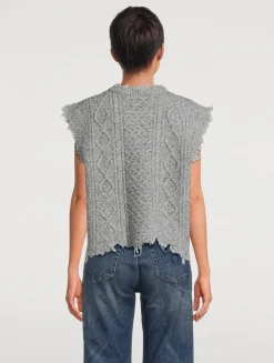 Cable-Knit Sweater Vest