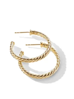 Cablespira® Hoop Earrings In 18k Yellow Gold