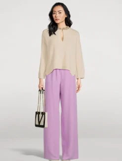 Cady Couture Silk Trousers