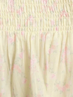 Camellia Tiered Mini Skirt In Floral Print