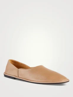 Canal Leather Flats