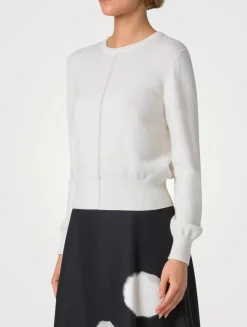 Cashmere Fine Sheer Stripe Sweater