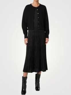 Cashmere Ribbed Cardigan