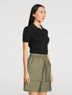 Cashmere Silk Polo Shirt