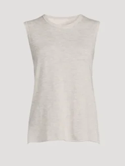 Cashmere Sleeveless T-Shirt