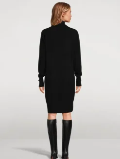 Cashmere Turtleneck Sweater Dress