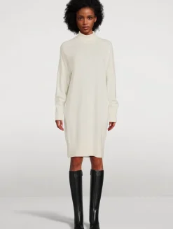 Cashmere Turtleneck Sweater Dress