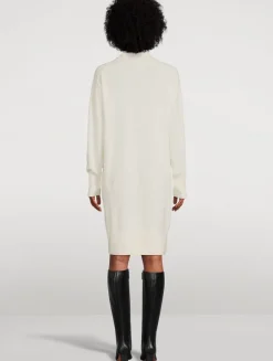 Cashmere Turtleneck Sweater Dress