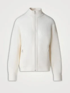 Cashmere Zip Cardigan