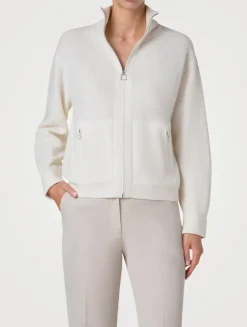 Cashmere Zip Cardigan